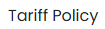 Tariff Policy