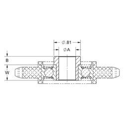 bmg bb0005SHOULDER ADAPTERBrewer Universal Drive Tensioner BB0005 Shoulder Adapter, 0.81 in Dia, 1/2 in Bore, Sintered Iron