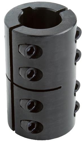 cmp g2scc-200-200kw2IN X 2IN ID 2PC KWCLAMP COUPLING, STL, BOClimax G2SCC-200-200KW 2-Piece Industry Standard Clamping Coupling With 1/2 x 1/4 in Keyway, 2 in Dia Bore, 3-3/8 in OD, 4-7/8 in OAL, 600 in-lb Torque