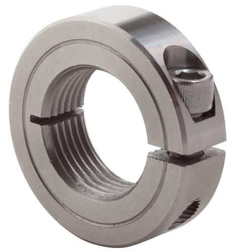 cmp istc-075-10-s3/4IN-10 ID SPLITTHREADED COLLAR, SSClimax ISTC-075-10-S Industry Standard Threaded Clamping Collar, 1-Piece Split Construction, 3/4-10 ID x 1-1/2 in OD x 1/2 in W, Stainless Steel