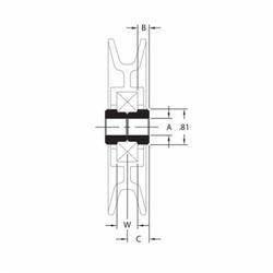 fen cb0005BUSHING CLEVIS .515 ID X.75LNGFenner Drives® CB0005 Clevis Adapter, For Use With PowerMax Pulleys and Idlers, Sintered Iron
