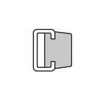 fen gr1101-3g120.00TRACKSTAR FLAT GUIDERAIL WHITEFenner Drives® Trackstar® GR1101-3G120.00 Flat Guide Rail With Galvanized C3 Mounting Channel, 120 in OAL x 0.79 in OAW