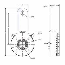 fen rt3000TENSIONER MED DUTY TAPPED HOLEFenner Drives® T-MAX® RT3000 RT Series Rotary Belt and Chain Tensioner, Aluminum