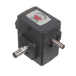 grv gr-b818-20-dRIGHT ANGLE WORM GEARBOX1.75IN CENTER DISTANCE20:1 RATIO0.6250IN SHAFT INPUT0.8750IN DOUBLE OUTPUTGrove Gear® IRONMAN® GR8180029.00 Right Angle Single Reduction Worm Gear Reducer, Shaft Input, Shaft Output, 1.046 hp Input, 0.875 hp Output, 20:1 Gear, 87 rpm Maximum Output, 630 in-lb Output Torque Rating