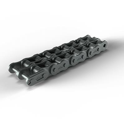 hkk bs06br2aROLLER CHAIN06B-2 RIVETED CHAIN0.3750IN PITCH 2 STRANDSSTEEL 10FT BOXHKK Chain BS06BR2A British Standard Riveted Roller Chain, 10 ft OAL, 3/8 in Pitch, 1/4 in Dia x 0.225 in W Roller, Alloy Steel