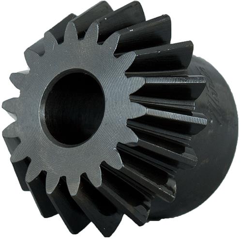 mar b1218-4BEVEL GEARMartin B1218-4 Plain Bevel Gear, Bevel Pinion Gear, 12 Diametral Pitch, 20 deg Pressure Angle, 18 Teeth, 1-1/2 in Dia Pitch, 0.6 in W Face, 0.5 to 0.626 in Dia Bore, Steel
