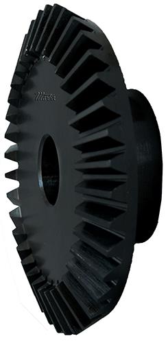 mar b1272-4BEVEL GEARMartin B1272-4 Plain Bevel Gear, Bevel Gear, 12 Diametral Pitch, 20 deg Pressure Angle, 72 Teeth, 6 in Dia Pitch, 0.6 in W Face, 0.75 to 1.126 in Dia Bore, Cast Iron