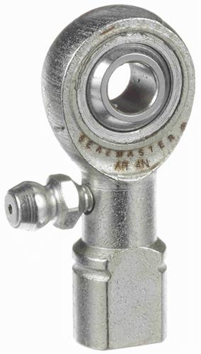 rpt ar 4n1/4IN FEMALE ROD ENDSealmaster® 1450401000 3-Piece Precision Grade Extra Capacity Bearing Rod End With Zerk Grease Fitting, 1/4 in Dia Bore, 3/4 in OD, 3/8 in W, 5370 lb Static Load, Alloy Steel