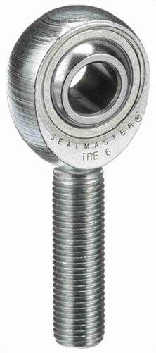 rpt tre 81/2IN MALE ROD ENDSealmaster® 1400800000 TRE 3-Piece General Purpose Precision Rod End Bearing, 1/2 in Dia Bore, 1.312 in OD, 7000 lb Static Load, Carbon Steel